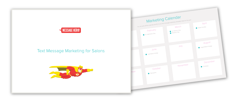 Message Hero Free Salon Marketing Calendar - Salon Marketing Ideas